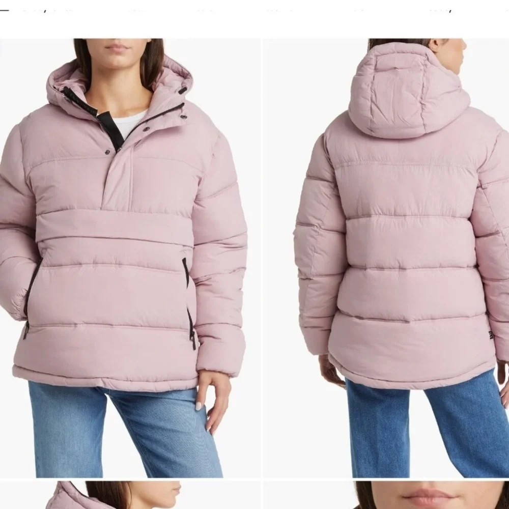 The Very Warm Anorak Puffer Jacket Mauve Shadows Pink Coat Ski Snow Medium